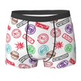 thumbnail image 6 of Men's Boxer Briefs, hilarious Postmark Pattern Soft Comfy Mens Underwear Boxer Briefs Breathable With Widen Waist, 6 of 7