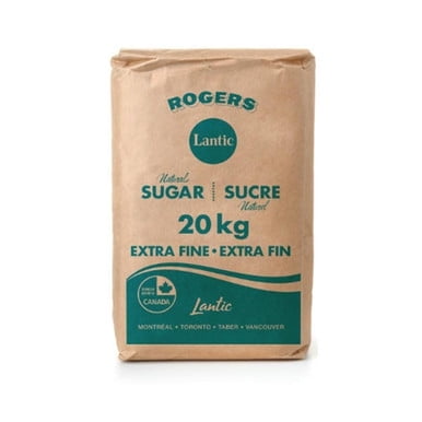 Rogers Sucre Granulé Extra Fin 20 KG/44 Lb