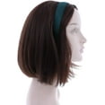 thumbnail image 4 of Motique Accessories Green 1 inch Satin Hard Headband, 4 of 5