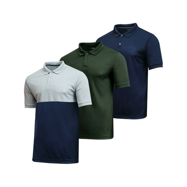 3-Pack Real Essentials Boys Active Dry Wick Polo Shirts $7.96