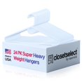 thumbnail image 1 of Perchas de plástico Closetselect Super Heavy Duty, color blanco, 24 unidades, 1 of 9