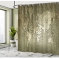 thumbnail image 5 of Ambesonne Map Shower Curtain, Nostalgic World Map, 69"Wx75"L, Army Green, 5 of 5