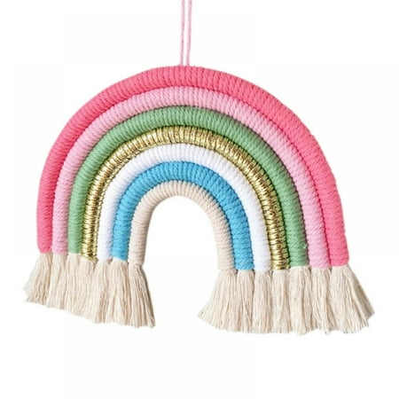 

Promotion! Home Children s Room Decoration Pendant Hand-Woven Rainbow Pendant Wall Decoration Pendant