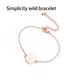 thumbnail image 2 of Brazalete de eslabones de cadena Qarigey ajustable para mujer oro rosa AP015797-02, 2 of 6