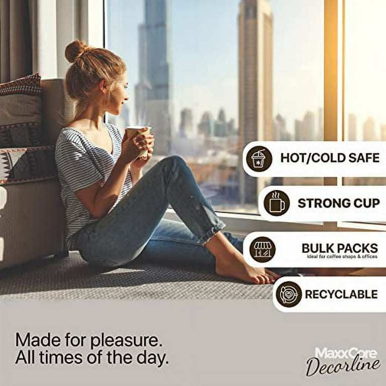 10 Oz Coffee Cups Disposable Coffee Cups 10 Oz (50 Pack) - To Go Paper  Coffee Cups Drinking Cups For Hot and Cold Beverages, Coffee, Tea, Hot