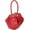 Wine Red-l, variant on NCY Women's Trendy Genuine Leather Clutch Purse Sphere Wristlet Handbags Mini Tote Bag Elegant Ladies Shoulder Satchels