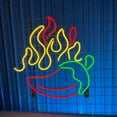 thumbnail image 4 of Glowneon Spicy Food Neon Signs, Korean Mexico Food Restaurant Decor, 4 of 4