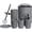 Light Grey-6pcs, variant on Bathroom Accessories Set 6 Piece Bath Ensemble Includes Soap Dispenser, Toothbrush Holder, Toothbrush Cup, Soap Dish for Decorative Countertop and Housewarming Gift (Light grey-6pcs)