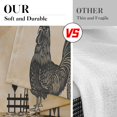 thumbnail image 6 of Rooster Kitchen Curtains Farmhouse Window Curtains Valance and Tier Set 36 Inch, Vintage Chicken Rod Pocket Short Tier Curtain for Bedroom Living Room, Rustic Small Cafe Kitchen Decor, 6 of 6