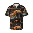 thumbnail image 2 of Yiaed Classic Floral Blue Skate Shoes Print Hawaiian Shirt for Men Short Sleeve Button Down Shirts Beach Shirts for Men-XX-Large, 2 of 5