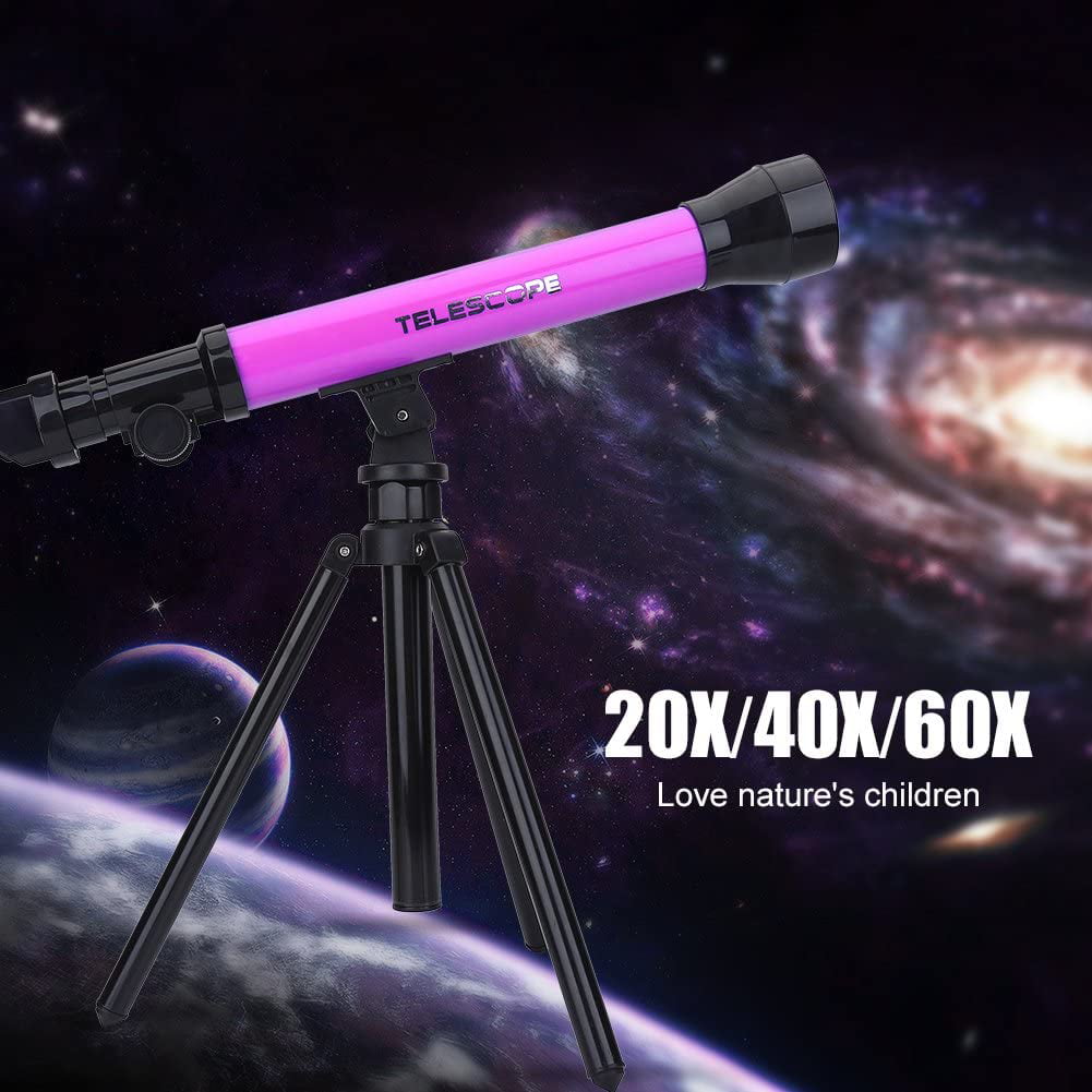 Acouto Children Kids Educational Gift Toy Monocular Space Astronomical Telescope with Tripod Purple