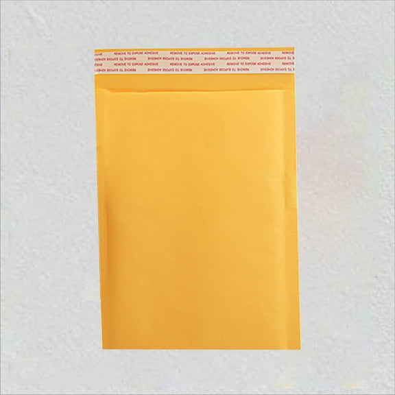 WXLCISI Self-Adhesive Kraft Shipping Bags - 11.41x15.35 Inch Padded Mailers, Shockproof Packaging for Small Business and eBay Sellers - Yellow