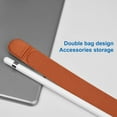 thumbnail image 3 of SPRING PARK Adhesive Faux Leather Tablet Screen Stylus Pencil Protective Cover Storage Pouch, 3 of 7