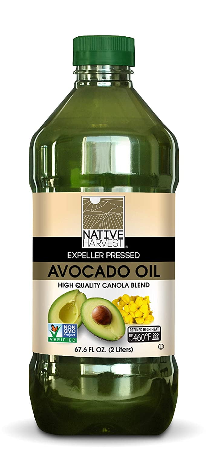 Native Harvest Expeller Pressed Non-Gmo Avocado/Canola Oil Blend, 2 Litre (67.6 Fl Ounce ), (2 Pack), Avocado/Canola, 67.6 Fl Ounce