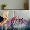 thumbnail image 3 of Abstract Soft Flannel Fleece Throw Blanket, Owl Bird on Autumn Tree with Colorful Watercolor Background Print, Cozy Plush for Indoor and Outdoor Use, 50" x 70", Multicolor, by Ambesonne, 3 of 5