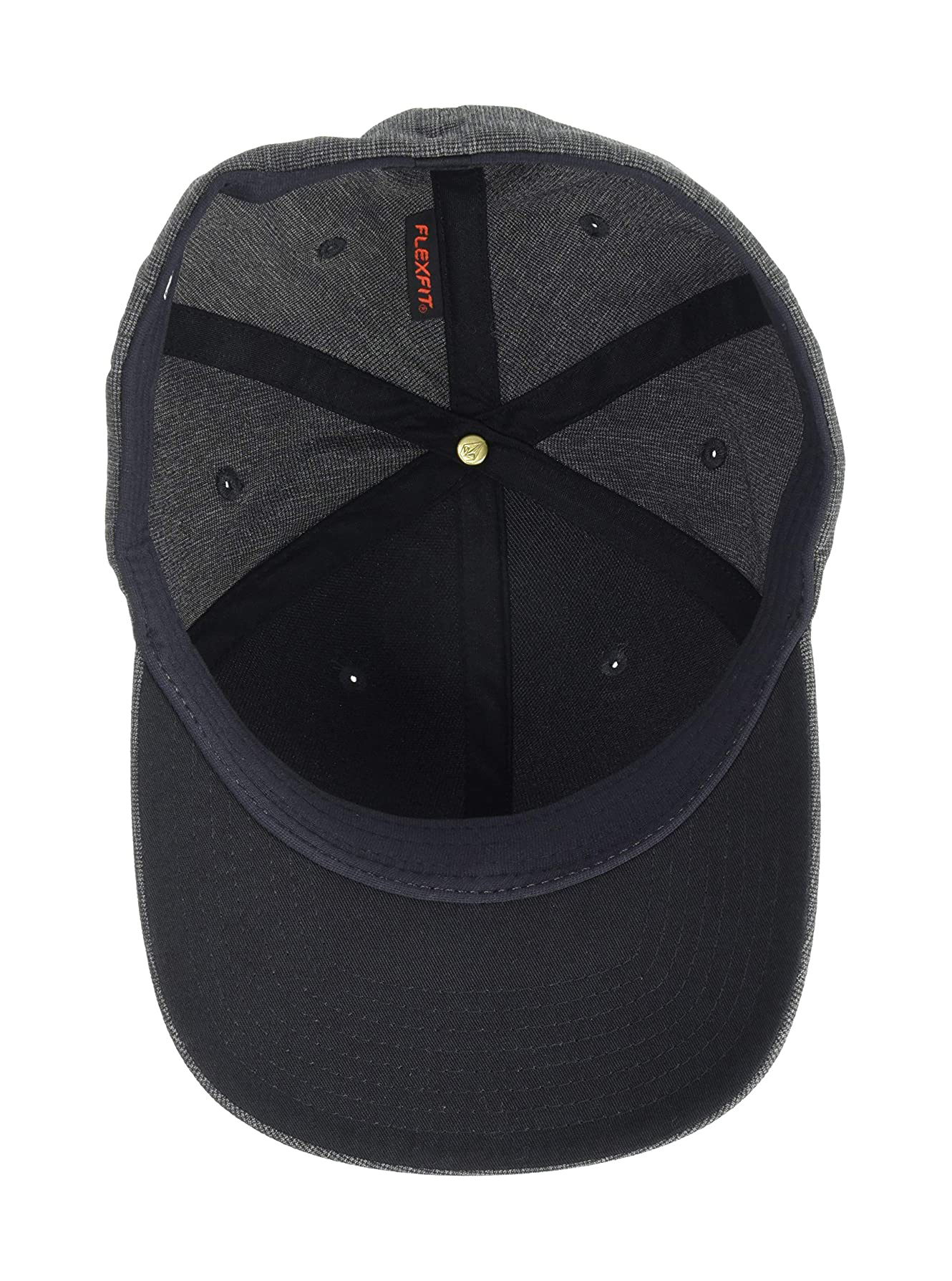 Volcom Men's Hat Stone Tech FlexFit Cap (Small/Medium, Charcoal)