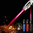 thumbnail image 3 of Windproof Adjustable Flame Butane Lighter | Rechargeable Metal & Ceramic | Refillable Powerful 1300°C Torch for Candles Fireplace BBQ Outdoor Cooking | Non-Slip Shockproof Portable Design, 3 of 8