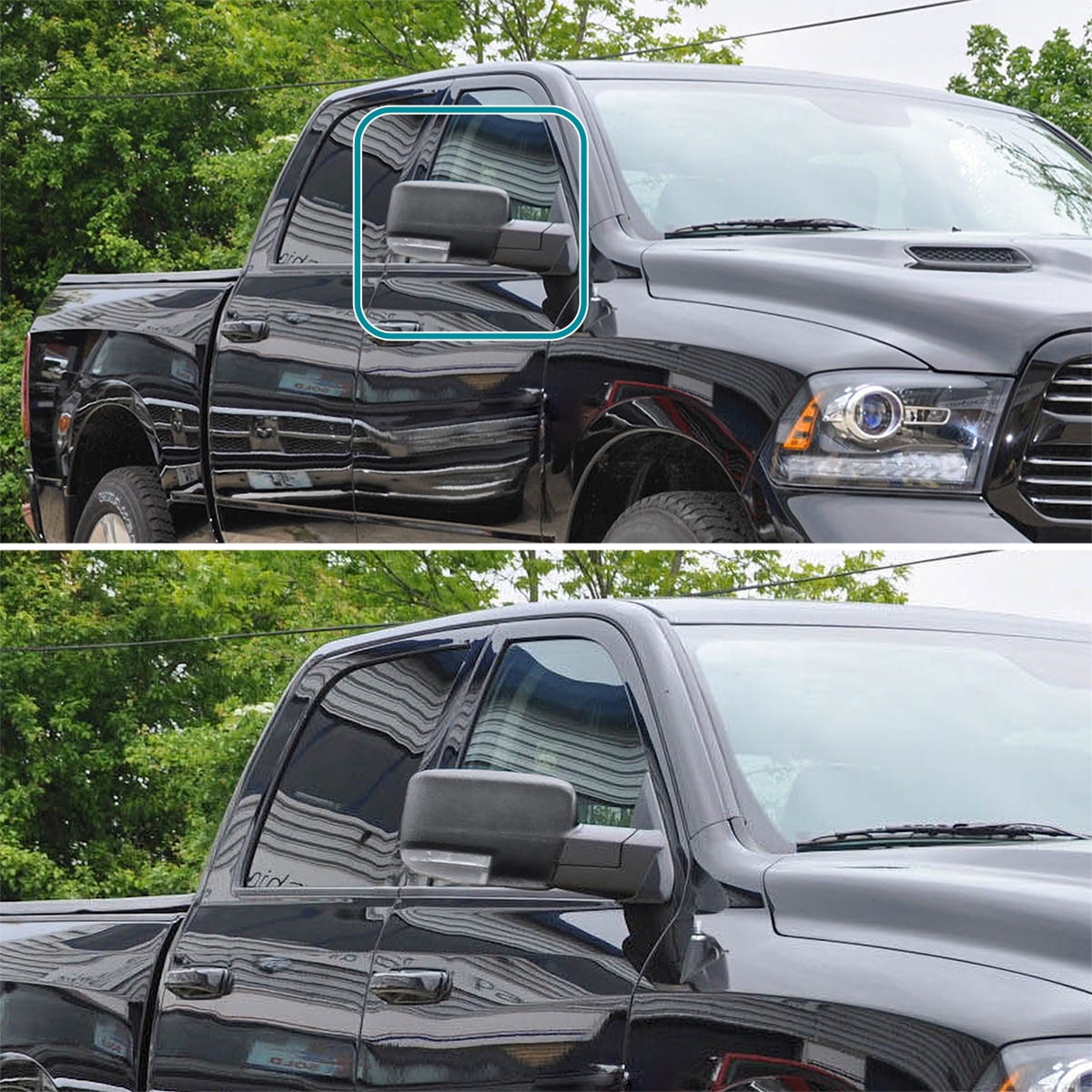 Spec-D Tuning Right Passenger Side Power Heated Side Mirror w/ LED Signal Compatible with 2013-2019 Ram 1500