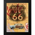 thumbnail image 2 of Fielding, Edward M. 12x14 Black Modern Framed Museum Art Print Titled - Route 66 Vintage Postcard, 2 of 5