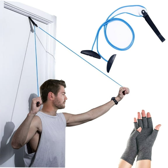 Shoulder Pulley Over The Door Physical Therapy System, Pulleys for Shoulder Rehab Over Door, Exercise Pulley for Physical Therapy, Alleviate Shoulder Pain and Facilitate Recovery from Surgery