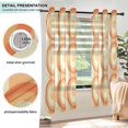 thumbnail image 3 of Yayeee Window Curtains Light Filtering 63"x52" Grommet Panel Pair Home Living Room Decor, Orange Circle, 3 of 7