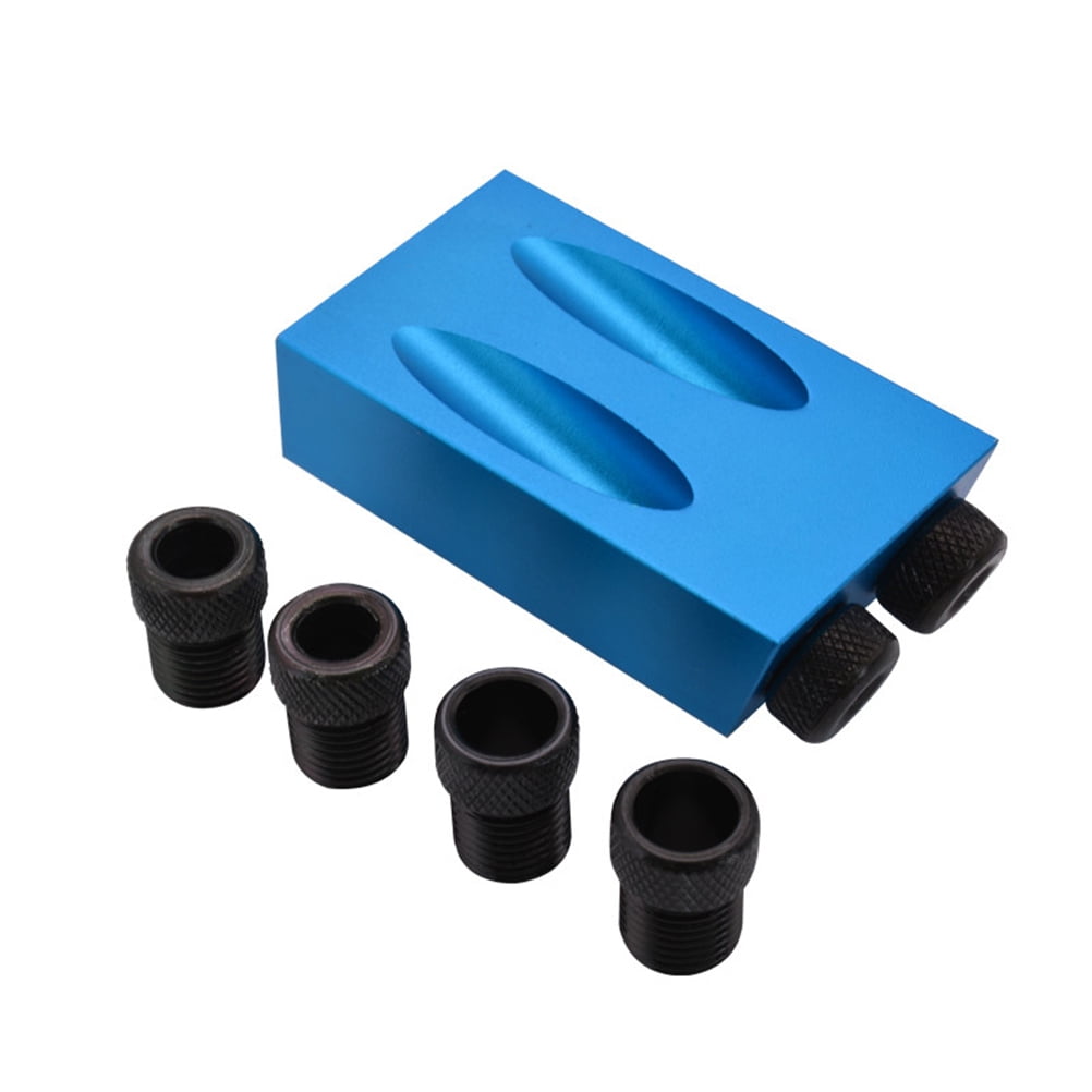 Masteelf 3pcs 15 Degree Aluminum Pocket Hole Jig for Joinery Woodworking DIY Carpentry Projects