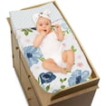 thumbnail image 3 of Sweet Jojo Designs Watercolor Floral Blue Pink and White Changing Pad Cover, 3 of 6