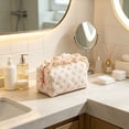 thumbnail image 6 of SLYNSHome Makeup Pouch, Large Capacity Quilted Cosmetic Storage Bag Zipper Organizer Pencil Bag For Travel Daily Use, 6 of 6