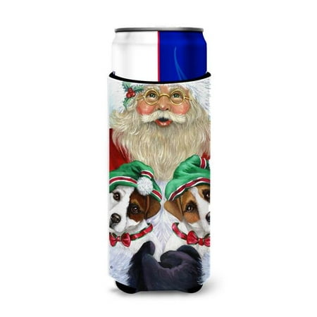 

Carolines Treasures PPP3108MUK 12 oz Jack Russell Christmas Santa Ultra Hugger for Slim Cans