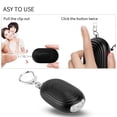 thumbnail image 2 of Tebru 2 In 1 Mini LED Flashlight Safety Personal Alarm for Women Portable Key Chain Black, Personal Alarm, Personal Alarm Portable, 2 of 8