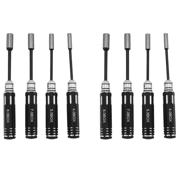 Herramienta modelo Rc, 4 Uds., destornilladores hexagonales, tuerca hexagonal, funda para llave Hy