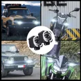 thumbnail image 2 of 2pcs Faros Auxiliares Lupa Led 160w Para Auto Moto Luz Azul, 2 of 8