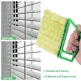 thumbnail image 2 of Uxcell Window Blind Hand-held 7 Finger Cleaning Tool with Green Handle, 2 Count, 2 of 5