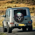 thumbnail image 5 of Gukieu Modern Abstract Colorful Skull C Print Car Tire Cover, Adjustable Waterproof and Dustproof Tire Protection Cover, Suitable for SUV, Truck, Van-14 inch, 5 of 6