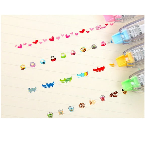 Toddmomy 1Set Yellow Colored Plastic Correction Tape Perfect for Students and Friends in Scrapbooking 11.8x7.9x3.9in