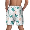 thumbnail image 2 of Lsque Mens Swim Trunks Turtles And Seahorses Pattern - Bathing Suit Compression Liner - Beach Swim Shorts Swimwear - (S-3XL) - Stretch Quick Dry -X-Large, 2 of 9
