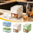 thumbnail image 1 of Usloyux 2Pcs Portable Pressing Ice Cubes Molds, Quick Freezing Ice Maker Tray with Easy Release Design, Compact Ice Maker for Picnic Party Travel Camping Outdoor Kitchen, 1 of 9