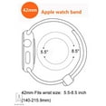 thumbnail image 2 of Gustave Glitter Silicone Apple Watch Bands 38mm 40mm 42mm 44mm Women Men Adjustable Wristband Strap for iWatch Series Ultra SE 8/7/6/5/4/3/2/1 with Stainless Steel Metal Clasp "Pink", 2 of 10