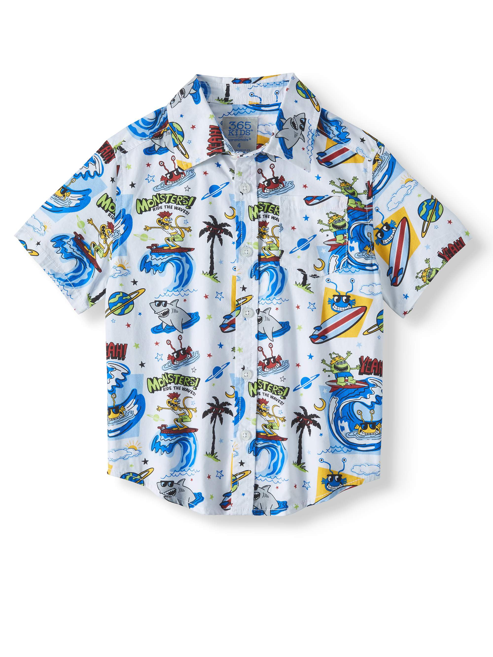 Button-Up Shirt Boy's Toddler Shirt Ready to Ship Kleding Jongenskleding Tops & T-shirts Size 2T 100% Cotton Japanese Script Print 