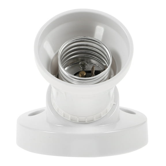 Houderco 1Pcs White E27 Lamp Base for Homeowners Socket Light Fixture