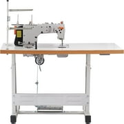 VEVOR Industrial Sewing Machine, 550W Heavy-duty Lockstitch with Servo Motor, Electro-mechanization Start-stop, 0-5mm Straight Stitch, 5000s.p.m