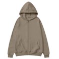 thumbnail image 3 of Hsovts Zip Up Y2k Hoodies for Women Fall Casual Long Sleeve Sweatshirts 2026 Lightweight Comfort Soft Plus Size Fleece Jackets Brown, 3 of 5