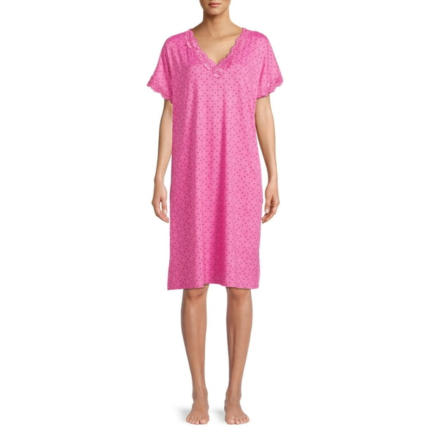 Secret Treasures Women's and Women's Plus Size Knit VNeck Nightgown