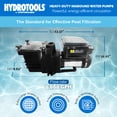 thumbnail image 3 of Swimline Hydrotools 9720 GPH Filter Pump for Above and Inground Swimming Pools, 3 of 10