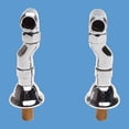 thumbnail image 2 of Pair Clawfoot Tub Adjustable Supply Couplers Deck Mount Chrome Renovators Supply, 2 of 2