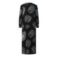 thumbnail image 6 of Women's Long Sleeve Button Down Abaya Casual Dress Dubai Outfits, 6 of 7