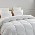 thumbnail image 3 of Serta 233 Thread Count White Goose Feather And White Goose Down Fiber Comforter-Light Warmth, 3 of 8