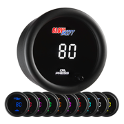 GlowShift 10 Color Digital Oil Pressure Gauge