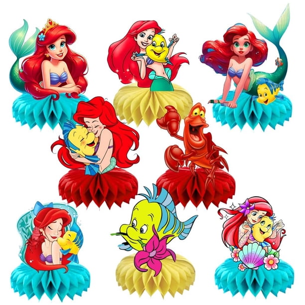 Centros de mesa CICICO para fiesta de cumpleaños con sirena, 8 unidades