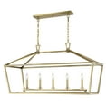 thumbnail image 3 of Savoy House 1-324-5-322 Townsend 5 Light Linear Chandelier in a Warm Brass Finish (44" W x 23.5" H), 3 of 5